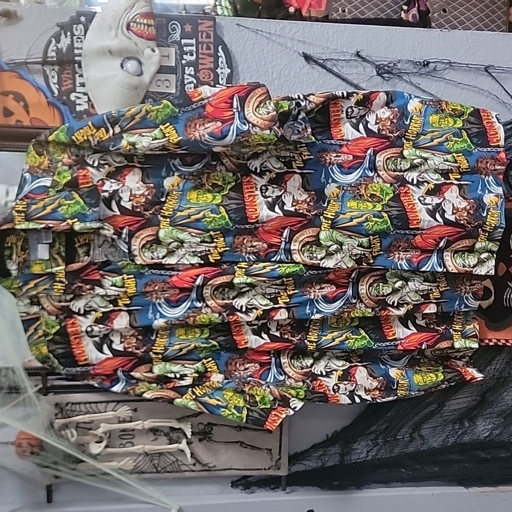 Classic Horror Monsters Hawaiian Shirt High seas trading co 4X